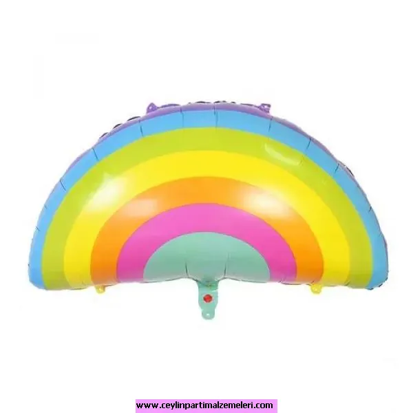 Makaron Gökkuşağı Folyo Balon